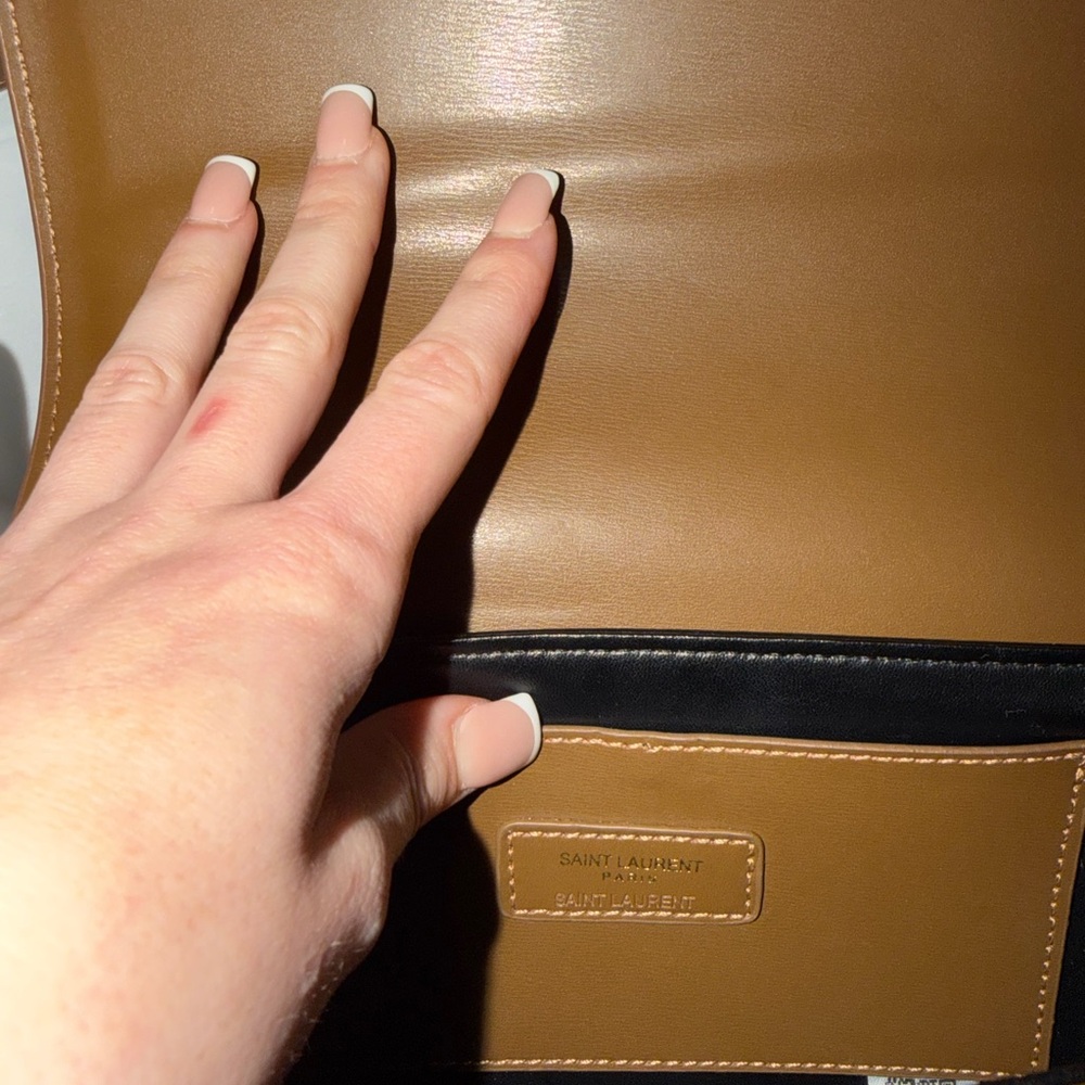 Yves Saint Laurent Brown Solférino leather crossbody bag - Picture 3 of 9